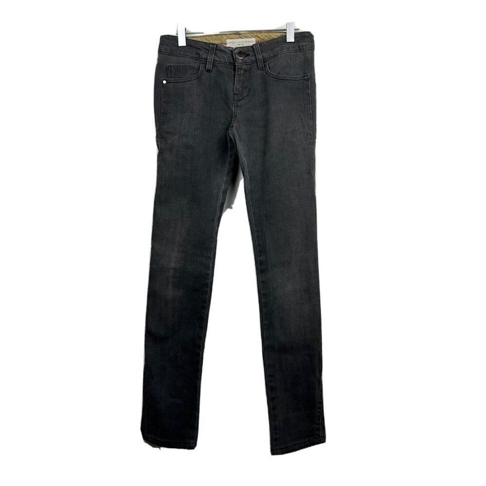 Stella McCartney Jeans 25 Womens Gray Skinny Low Rise Denim Casual Cotton Blend